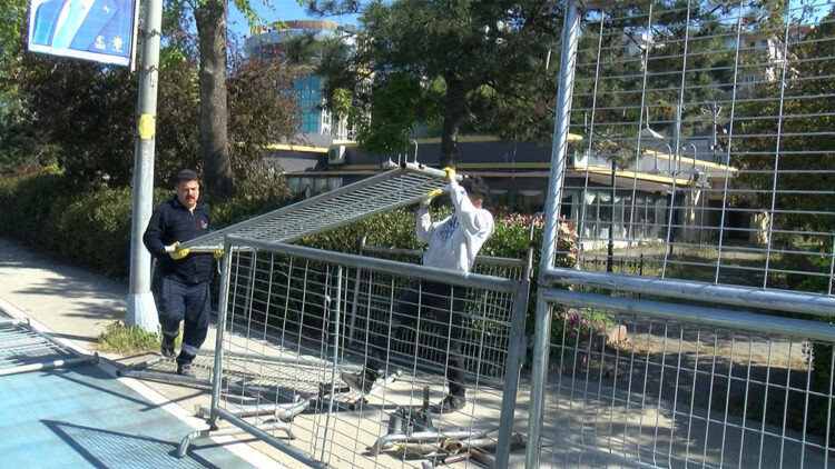 Maltepe Miting alanında hazırlıklar başladı