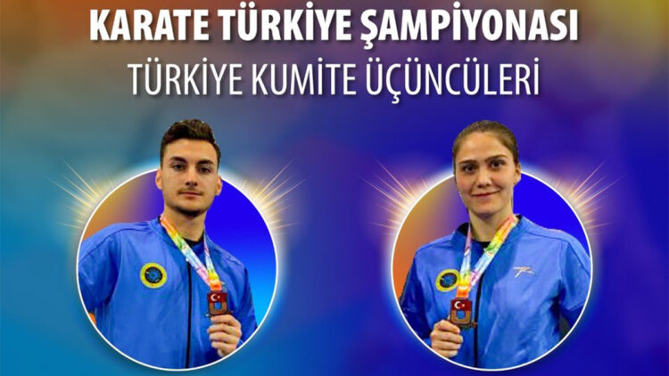 Karate Türkiye Şampiyonası'ndan madalya ile döndüler