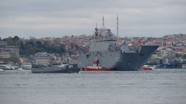 TCG Anadolu Sarayburnu'ndan hareket etti