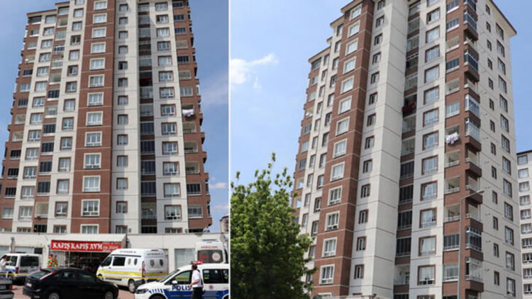 13'üncü kattan düşen anne ve 2 çocuğu öldü