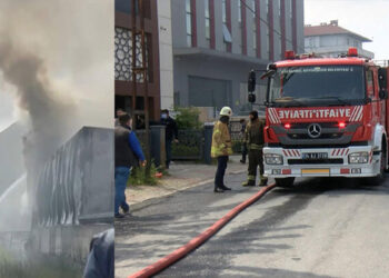 Ataşehir'de mobilya atölyesinde yangın