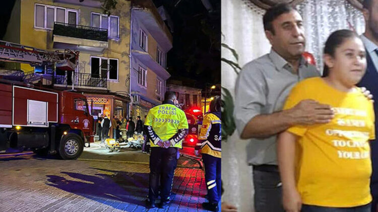 Baba ile kızı evde çıkan yangında öldü