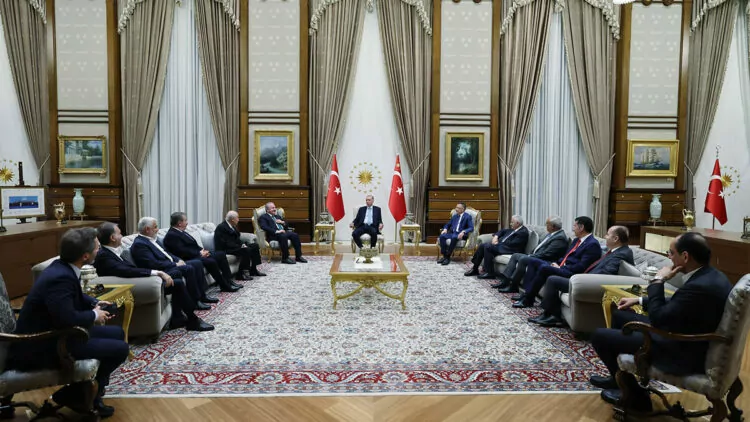 Erdoğan, cumhur i̇ttifakı liderlerini kabul etti