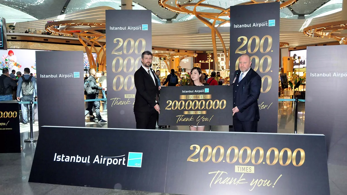 Istanbul havalimaninin 200 milyonuncu yolcususe - i̇ş dünyası - haberton