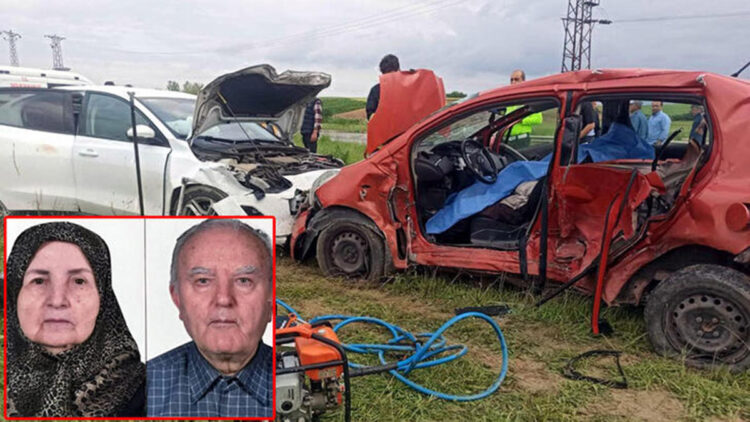 Kırklareli'de iki otomobil çarpıştı; karı-koca öldü