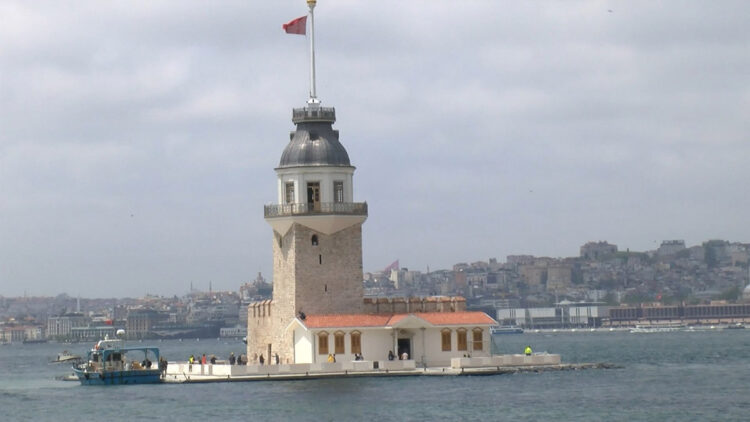 Kız Kulesi'ndeki son durum görüntülendi