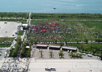 Maltepe miting alanı havadan görüntülendi