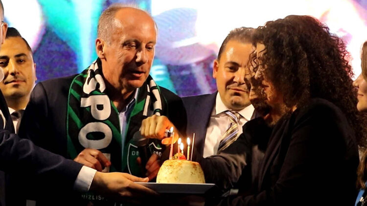 Muharrem İnce'ye sürpriz doğum günü kutlaması