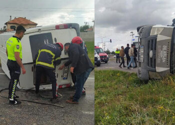 Nevşehir'de iki minibüs çarpıştı: 8 yaralı