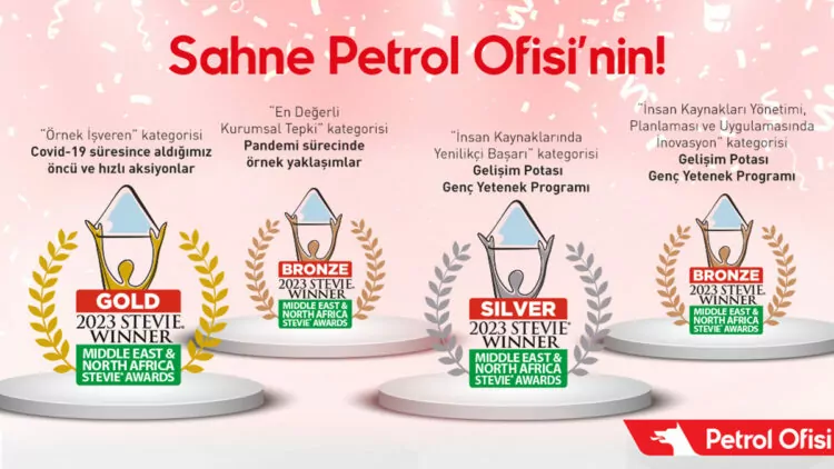 Petrol ofisi, stevie awards'ta 4 ödül kazandı