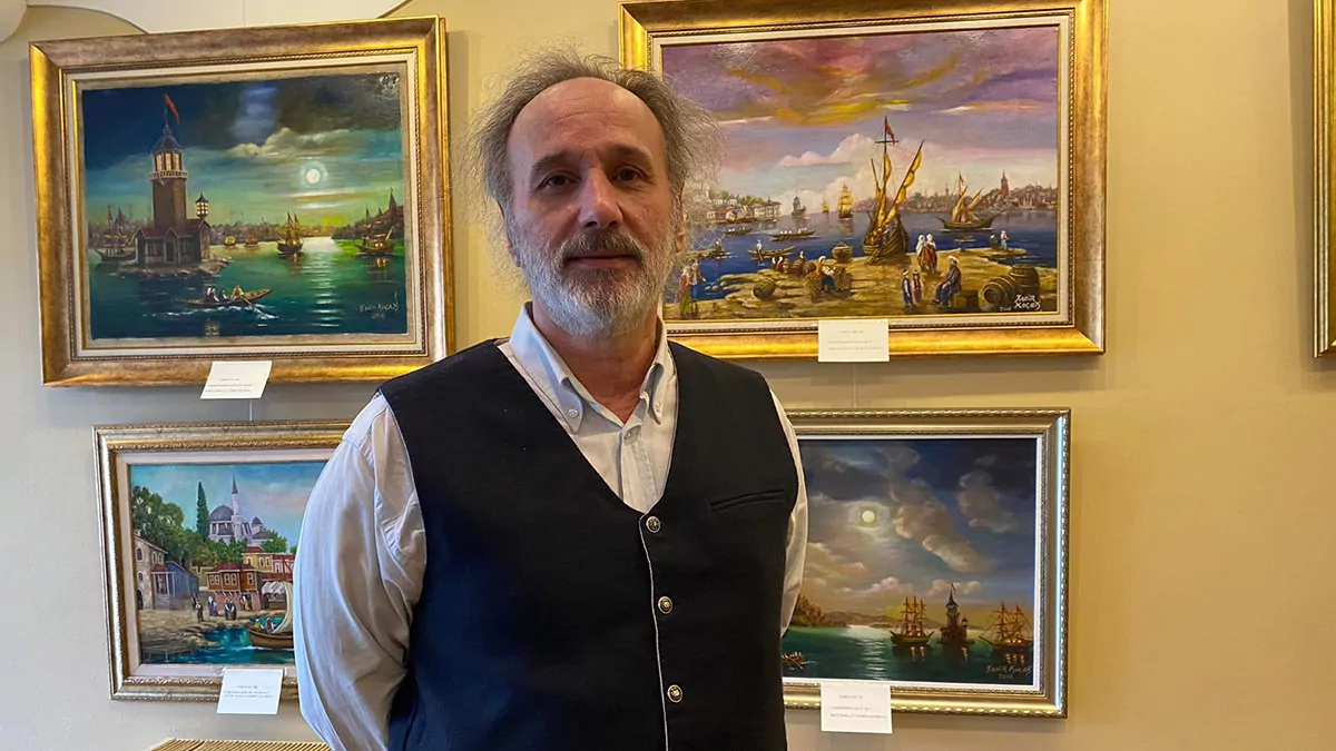 Ressam kadir kocak ilk kisisel sergisini acti hg - kültür ve sanat - haberton