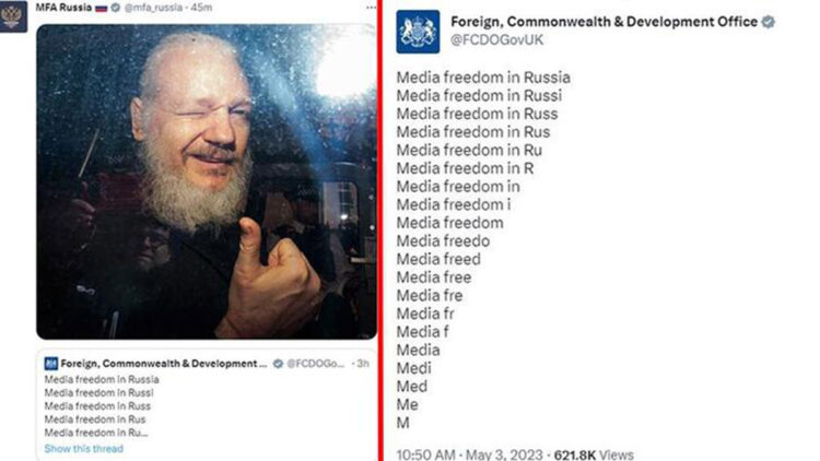 Rusya'dan İngiltere'ye ‘Assange’ göndermesi
