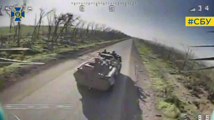 Ukrayna’ya ait intihar İHA'ları, Rus araçlarını vurdu