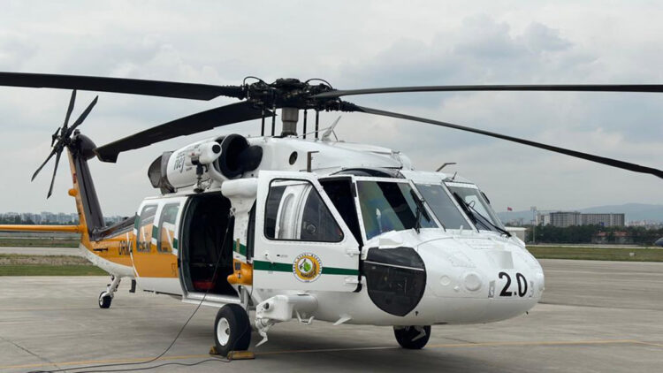 Yangın söndürme helikopteri 'Nefes', Ankara semalarında