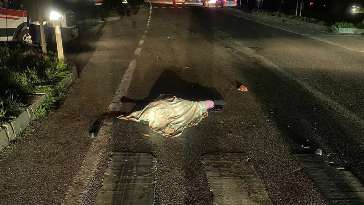 Yaya geçidinde otomobilin çarptığı kadın öldü