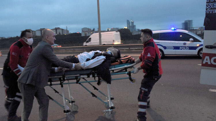 Beşiktaş'ta makas atan sürücü kazaya neden oldu