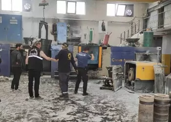 Çorum'da çelik döküm fabrikasında patlama