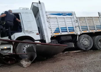 Adana'da şarampole düşen kamyonun şoförü öldü