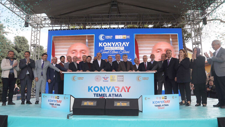 KONYARAY Banliyö hattının temeli atıldı