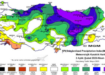 Kuraklık haritası yeşil ve mavi tonlara döndü