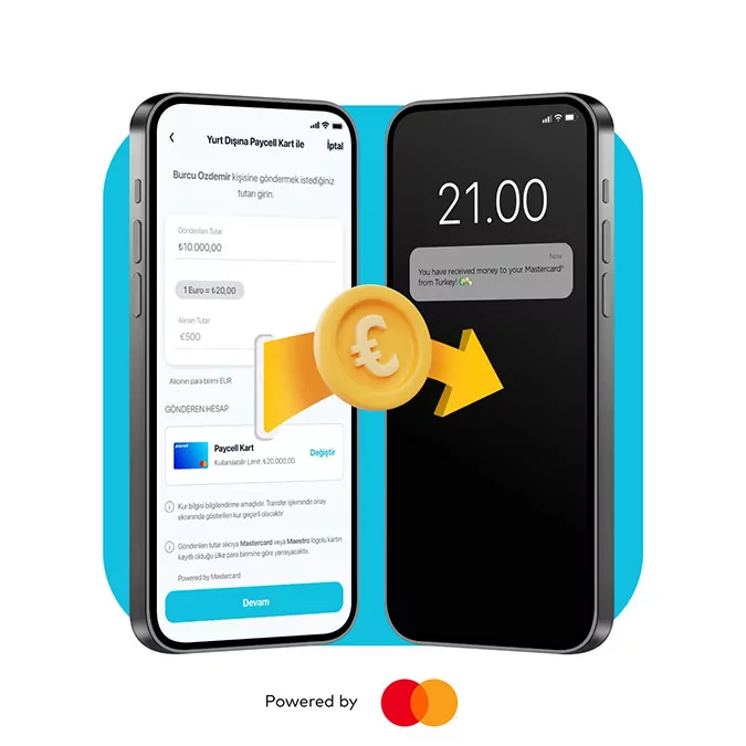 Paycell'den uluslararası para transferi