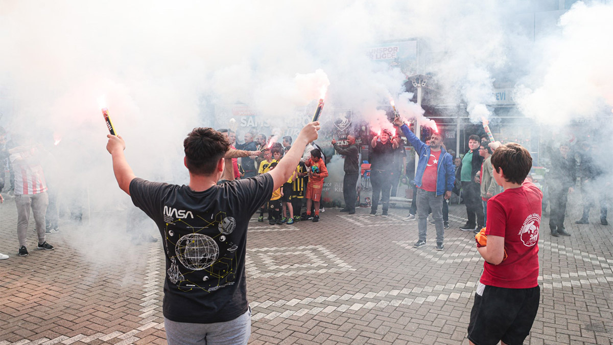 Samsunspor şampiyonluk kupasını taraftarıyla buluşturuyor