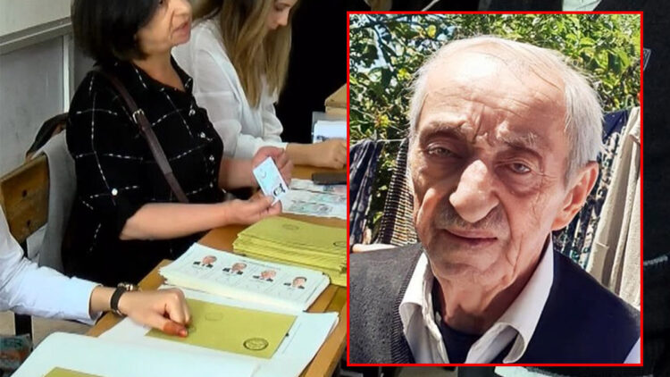 Oy kabininde kalp krizi geçirip öldü