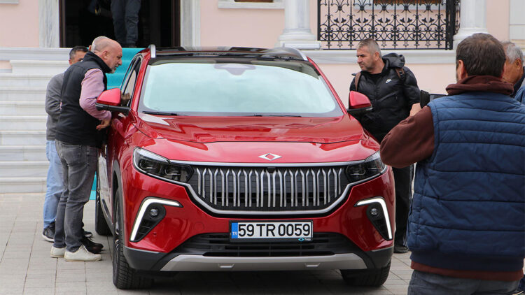 Togg Tekirdağ'da sergilenmeye başlandı