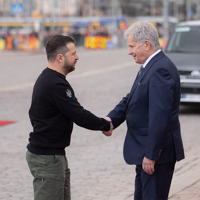Zelenski Finlandiya Cumhurbaşkanı ile görüştü