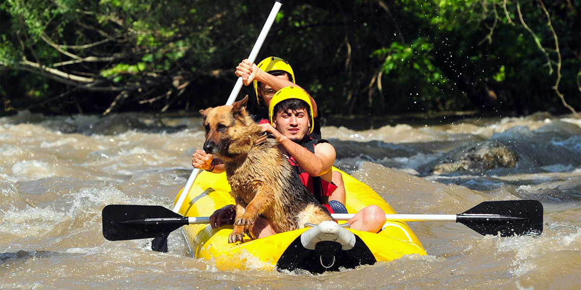 Bursa'nın dağ ilçesi Orhaneli'de, Kocasu Deresi'nde kurulan rafting parkuru, adrenalin tutkunlarının gözdesi oldu.