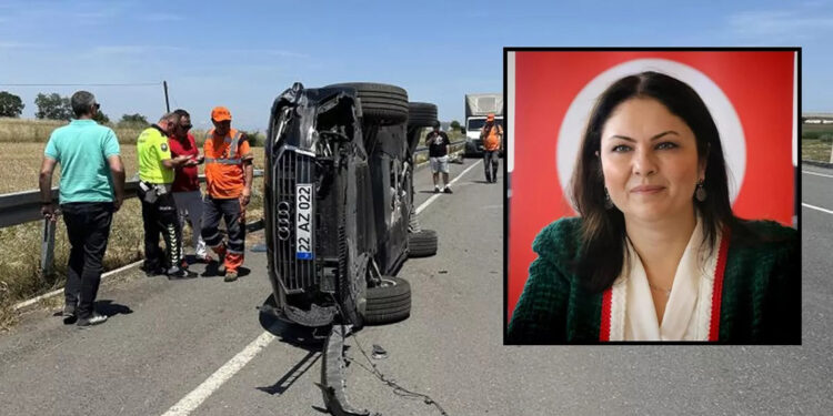 AK Parti Edirne İl Başkanı Belgin İba, kazada yaralandı