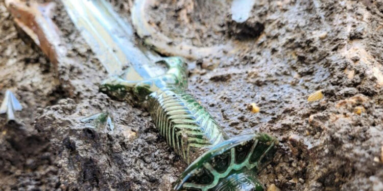 Almanya'da 3 bin yıllık bronz kılıç bulundu