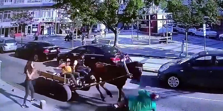 At arabasının çarptığı yaya yaralandı