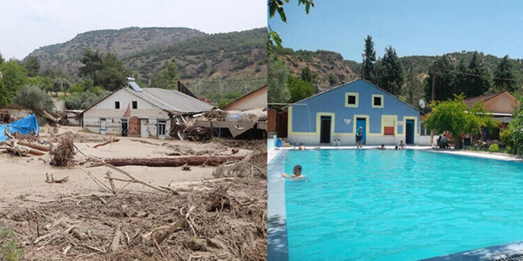 Denizli'de selin hasarı, eski ve yeni fotoğraflarda