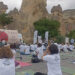 Kapadokya'da yoga etkinliği