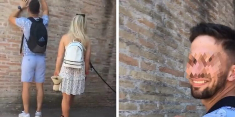 Kolezyum'a isim kazıyan turistin kimliği tespit edildi