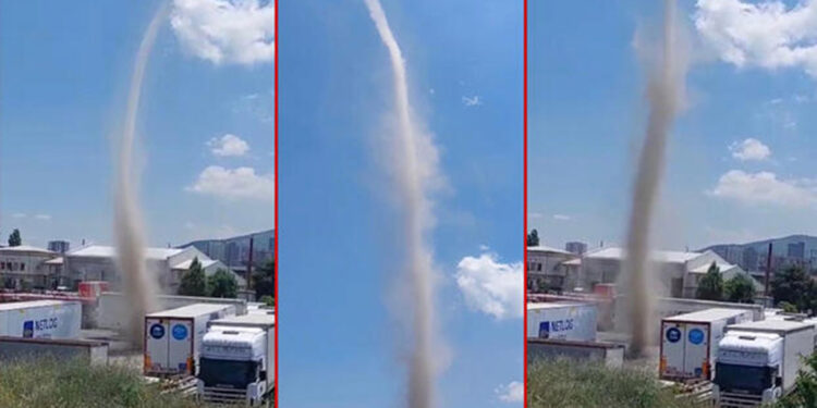 Maltepe’de TIR garajında hortum paniği