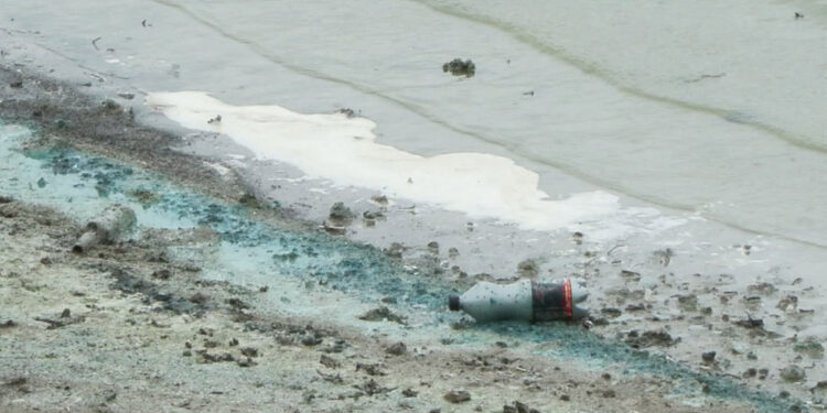 Sazlıbosna Barajı'nda korkutan görüntü