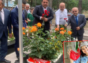 Şehit aybüke öğretmen, kabri başında anıldı