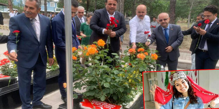 Şehit aybüke öğretmen, kabri başında anıldı