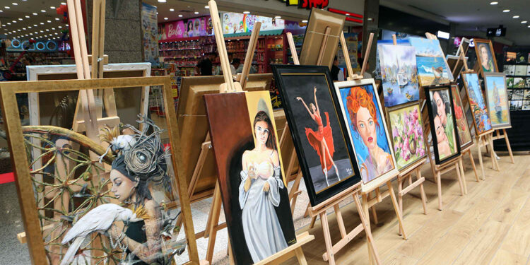 YENİMEK kursiyerlerinin sergisi göz doldurdu