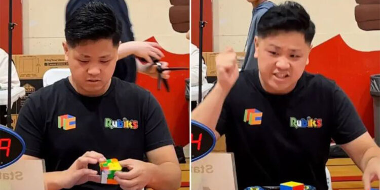 Rubik Küpü'nü 3.13 saniyede çözdü