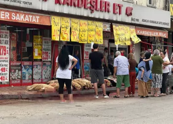 Adana'da kurban kesiminde kötü görüntüler