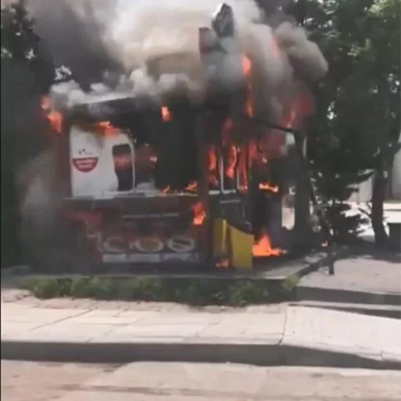 Ankara'da köftecide yangın