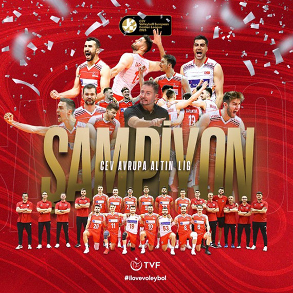 A Milli Erkek Voleybol Takımı'na tebrik mesajları