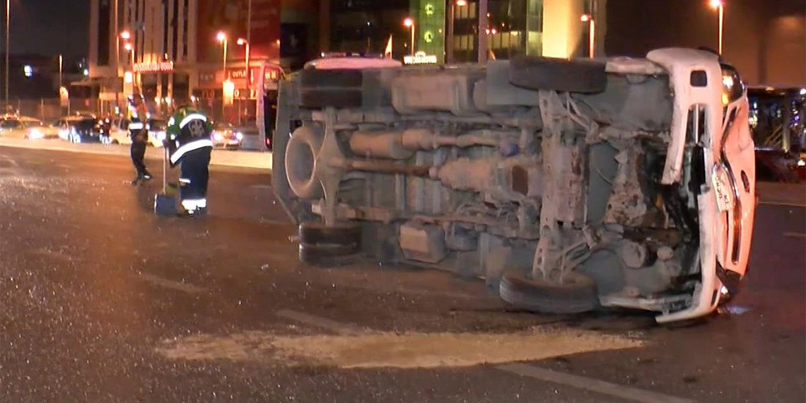 Bakırköy D-100 Karayolu'nda kaza