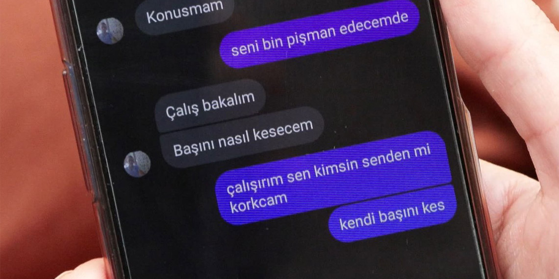 Esenyurt'ta boşanma aşamasındaki eşine tehdit mesajları atan Hakan K. daha sonra evi taşladı.