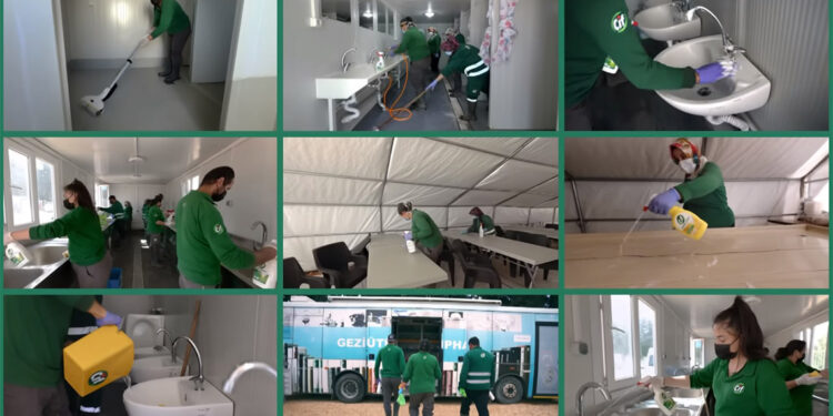 Cif Temizlik Ekipleri deprem bölgesinde