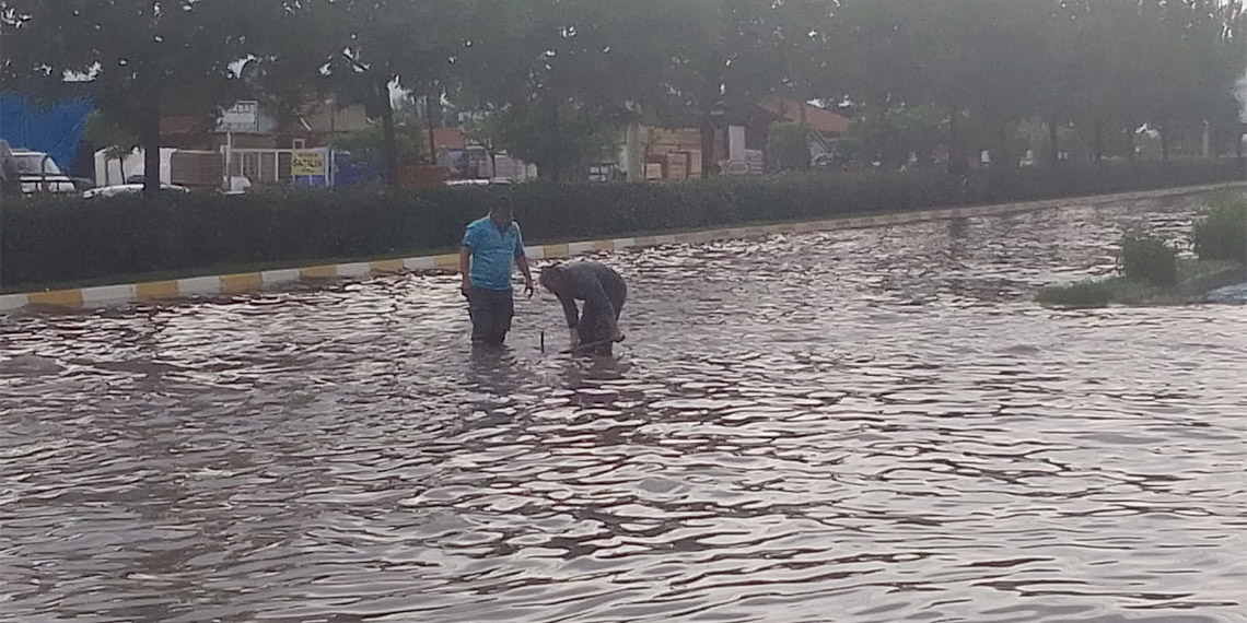 Çorum'da dolu ve sağanak