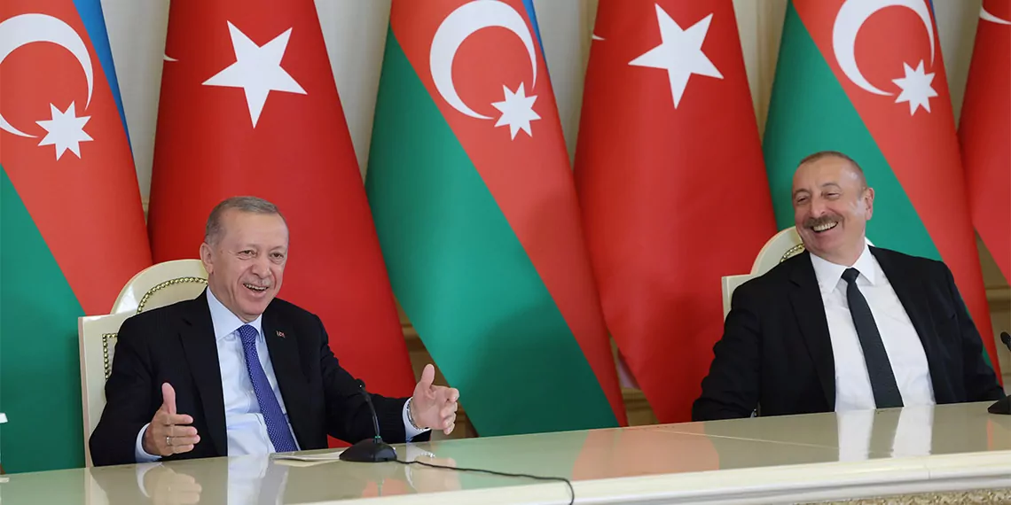 Erdoğan ve aliyev'den bakü'de ortak basın toplantısı